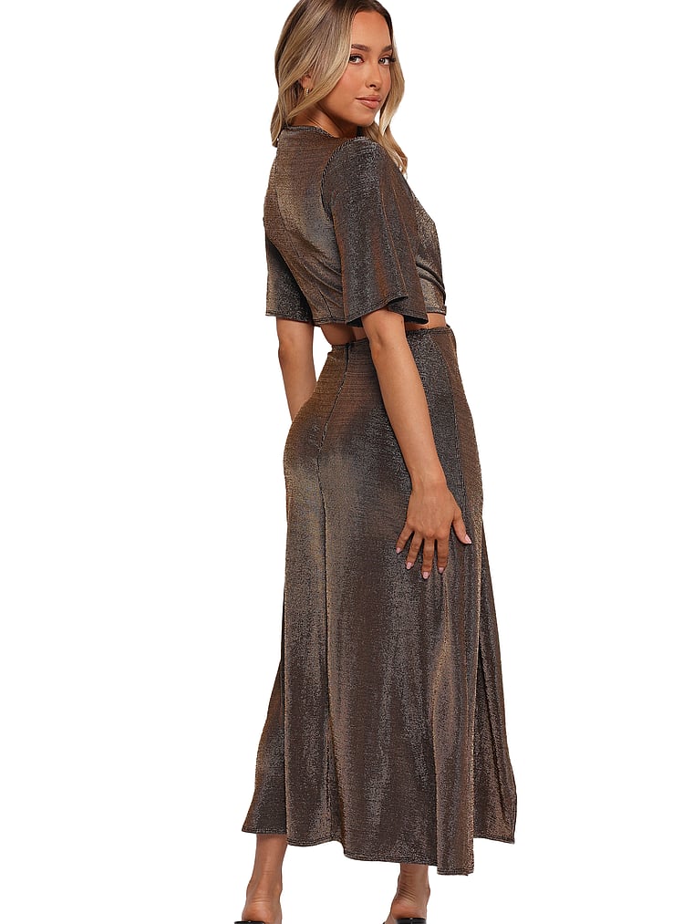 Petal & Pup Blanca Cut Out Maxi Dress