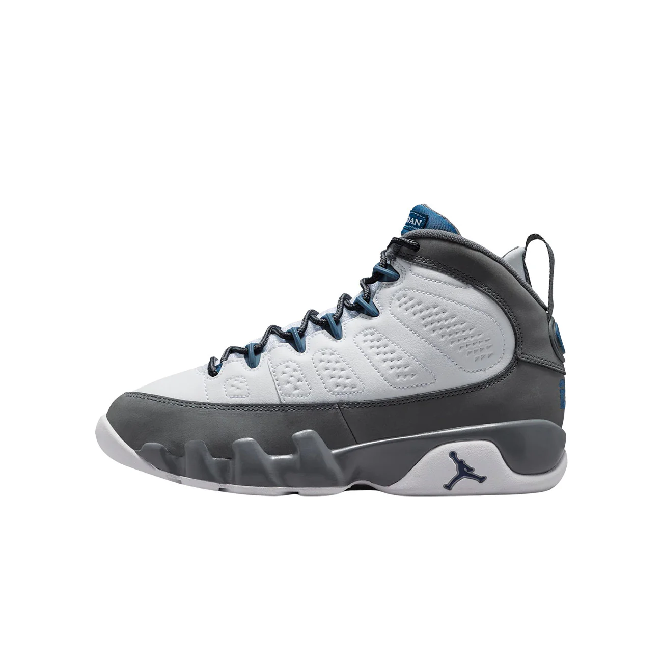 Air Jordan 9 Retro GS (White/french Blue-flint Grey)