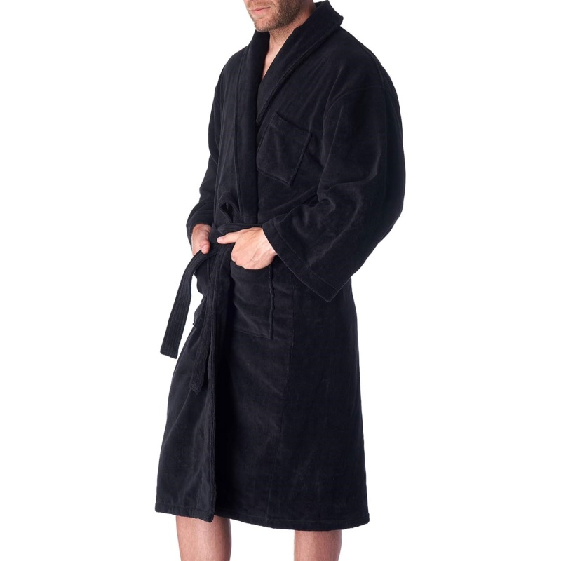 Alpine Swiss Pure Cotton Terry Cloth Men's Bathrobe