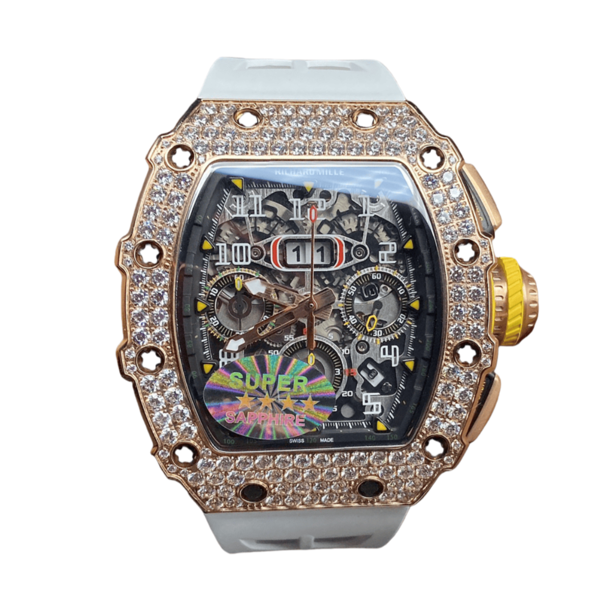 【7A Quality】Richard Mille RM 11-03 Replica Watch For Men – Swiss Movement, Diamond-Set Bezel, Luxury Timepiece
