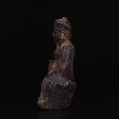 24CM Fine Old Chinese Amber Statue w/figure