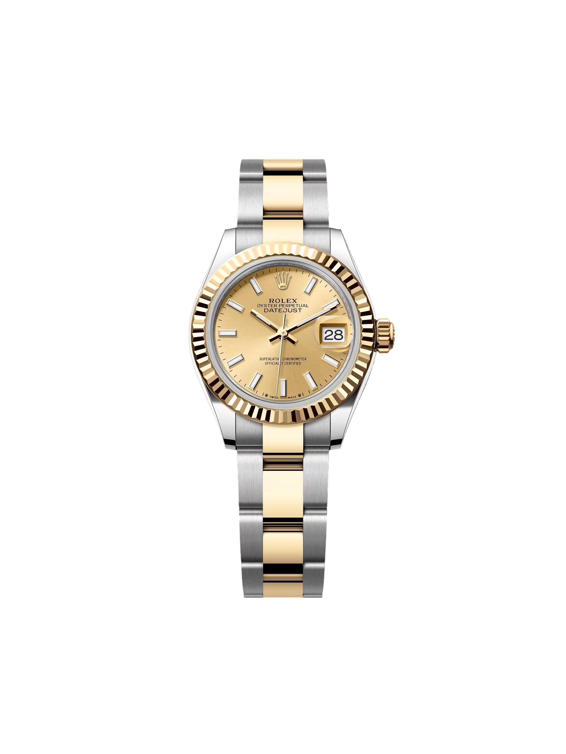 RLX Lady-Datejust 31mm 279173 Champagne Index Dial Oyster Bracelet