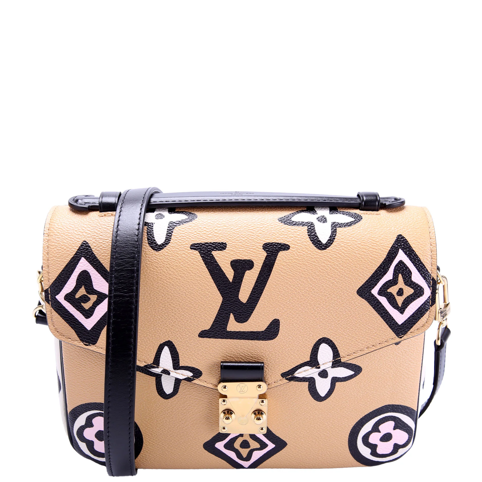 LOUIS VUITTON Pochette Metis Wild At Heart Tan/Black