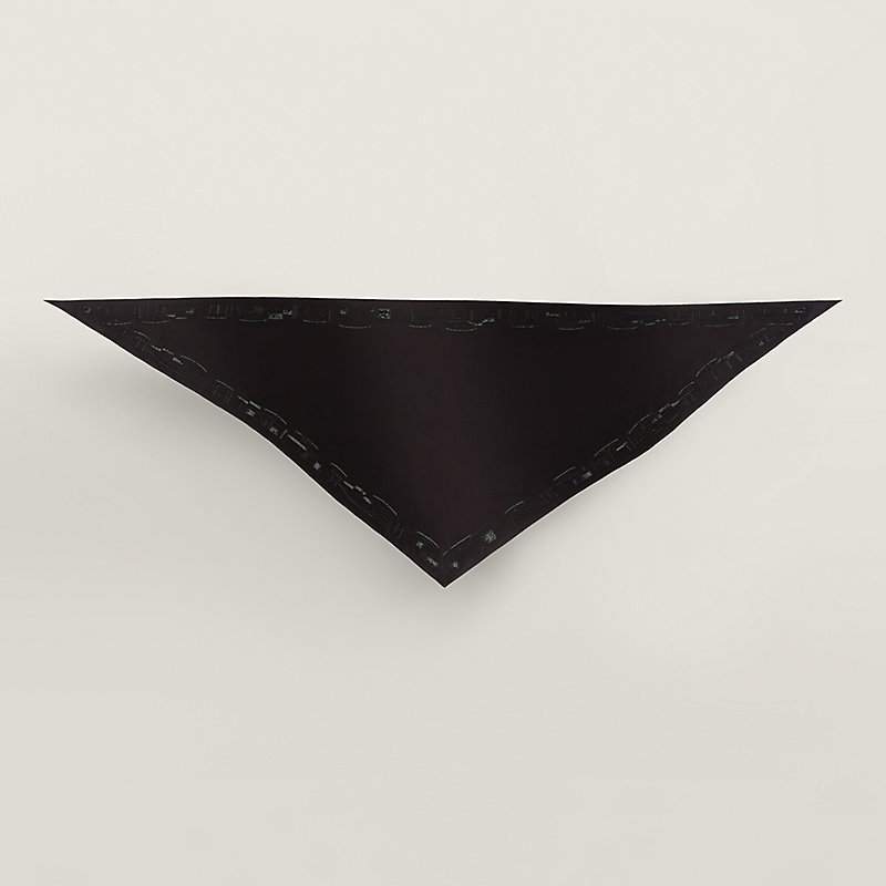 Complication Equestre embroidered triangle scarf