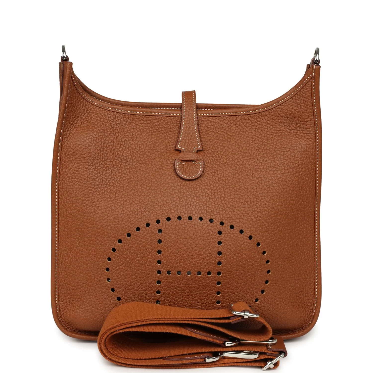 HERMÈS Evelyne III PM Gold Clemence Palladium Hardware