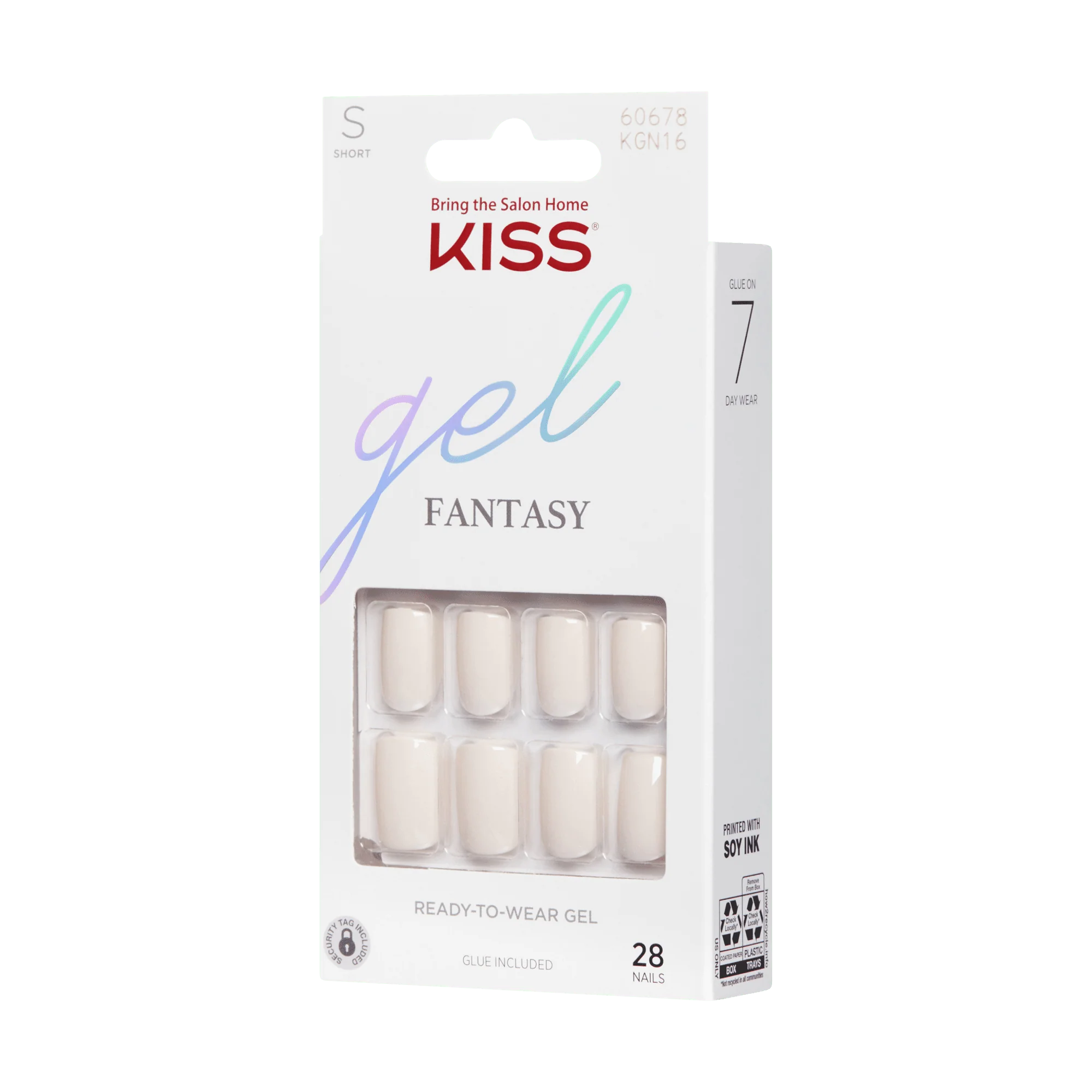 KISS Gel Fantasy Press On Glue Nails - Bookworm