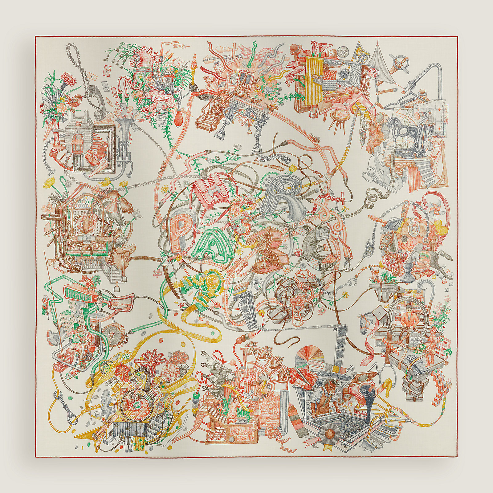 Le Monde d'Hermès shawl 140