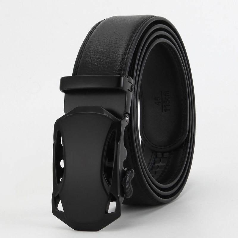 Men's Business Casual PU Leather Automatic Buckle Belt