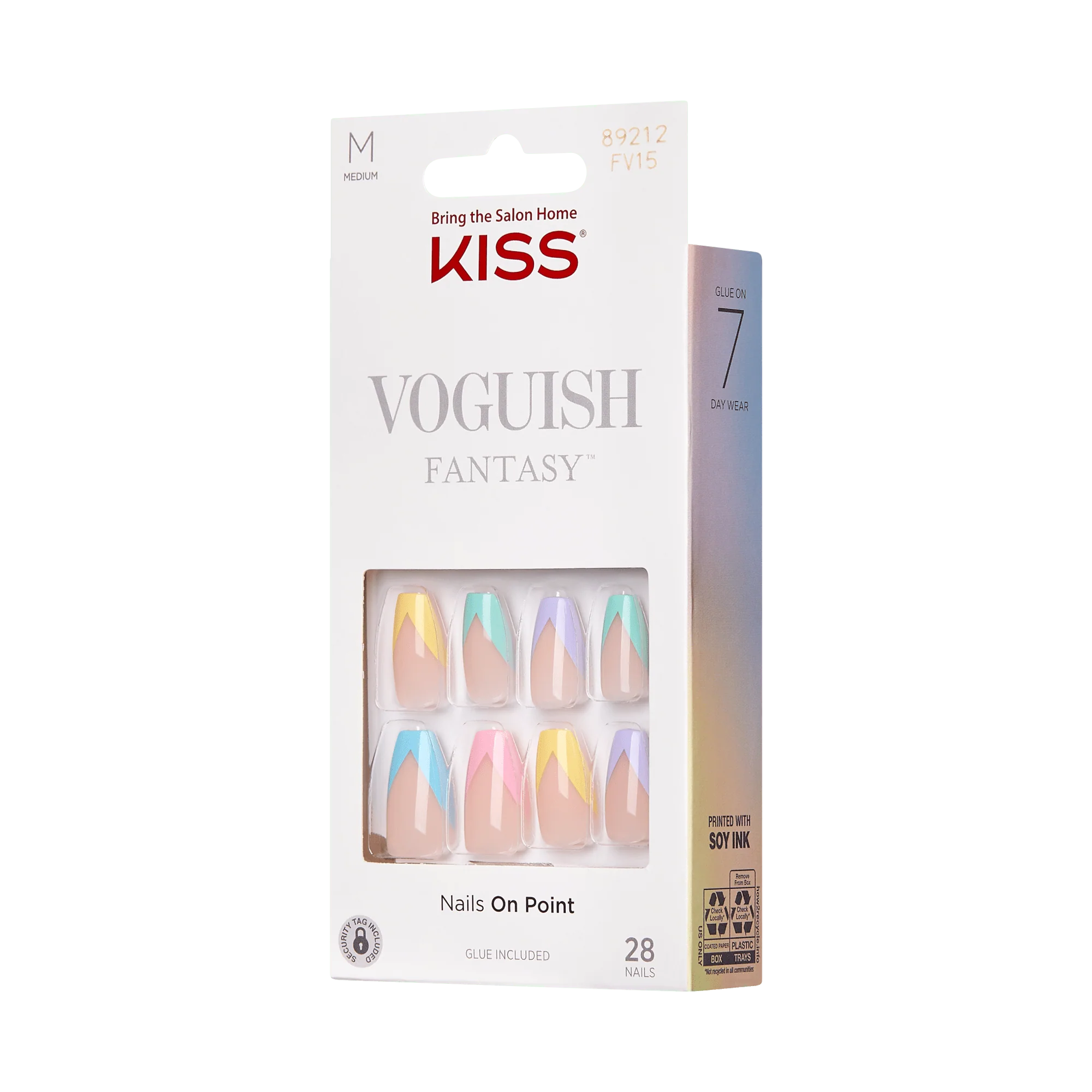 KISS Voguish Fantasy Press On Glue Nails - Candies