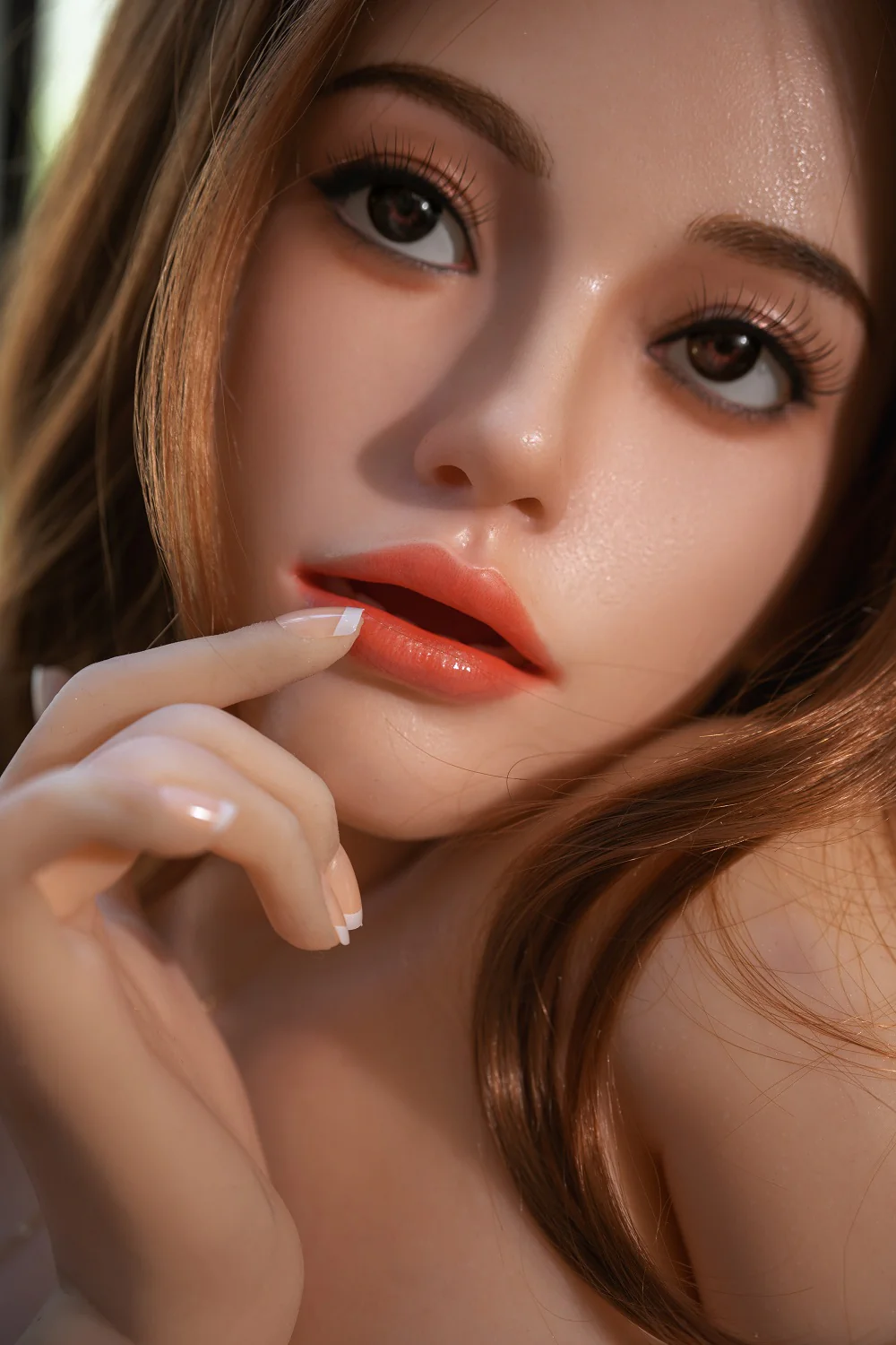 US Stock - RIDMII Unique Design Jada 5ft38/ 164cm M-K14 ROS Soft Silicone Head + TPE Body Real-life Full Size Blowjob Sex Doll