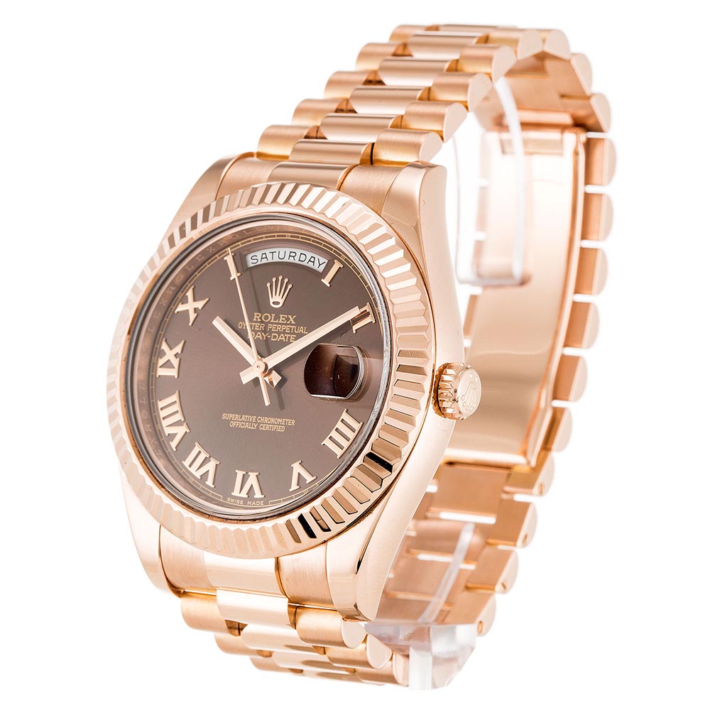 Replica Rolex Day-Date II 41mm Chocolate Dial 218235