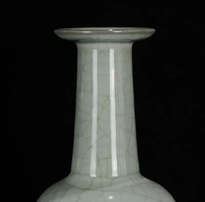 25CM Old Chinese Guan Yao Guan Kiln Vase N482