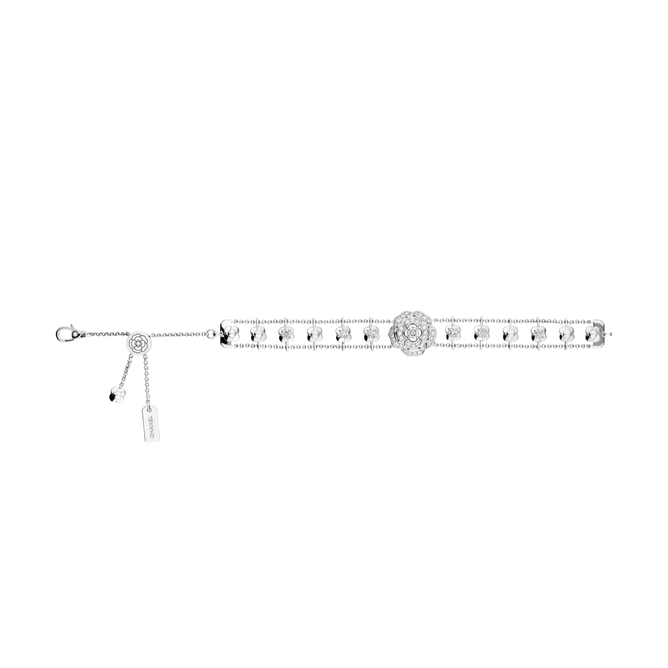 Bouton de Camélia supple bracelet