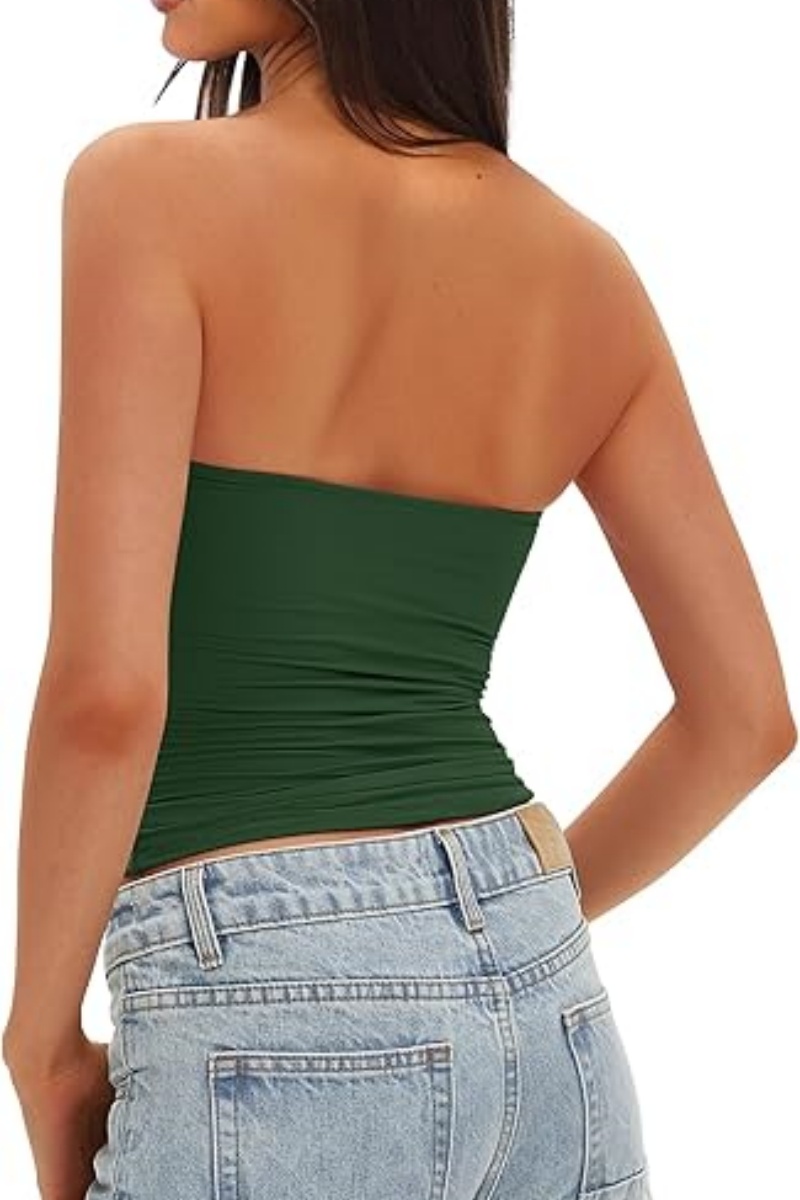 ELOWENA Womens Padded Tube Tops Bulit in Bra