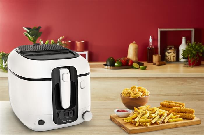 MOULINEX - AM3140 Super Uno Friggitrice Elettrica-Bianco