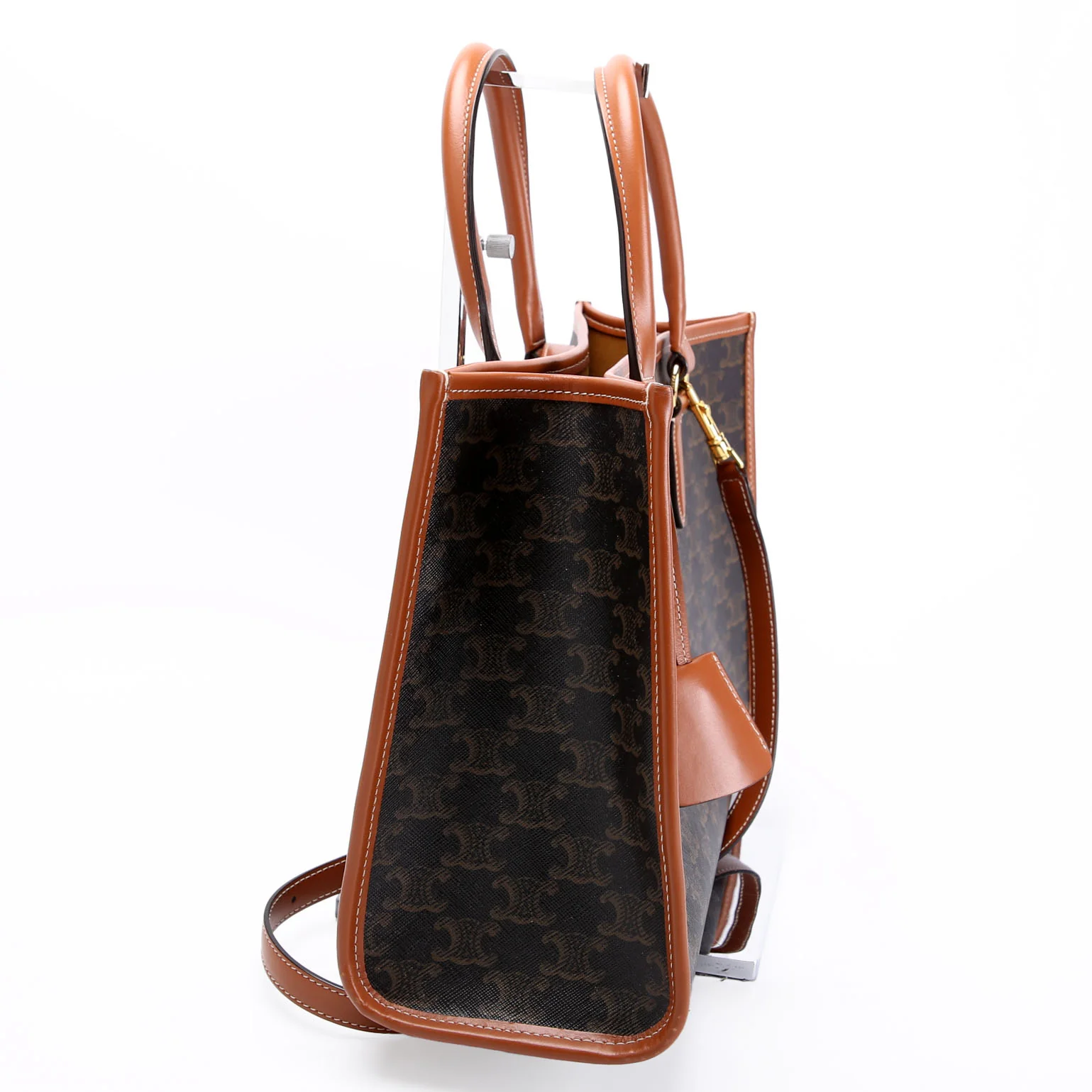 Horizontal Cabas Mini Triomphe Canvas Brown