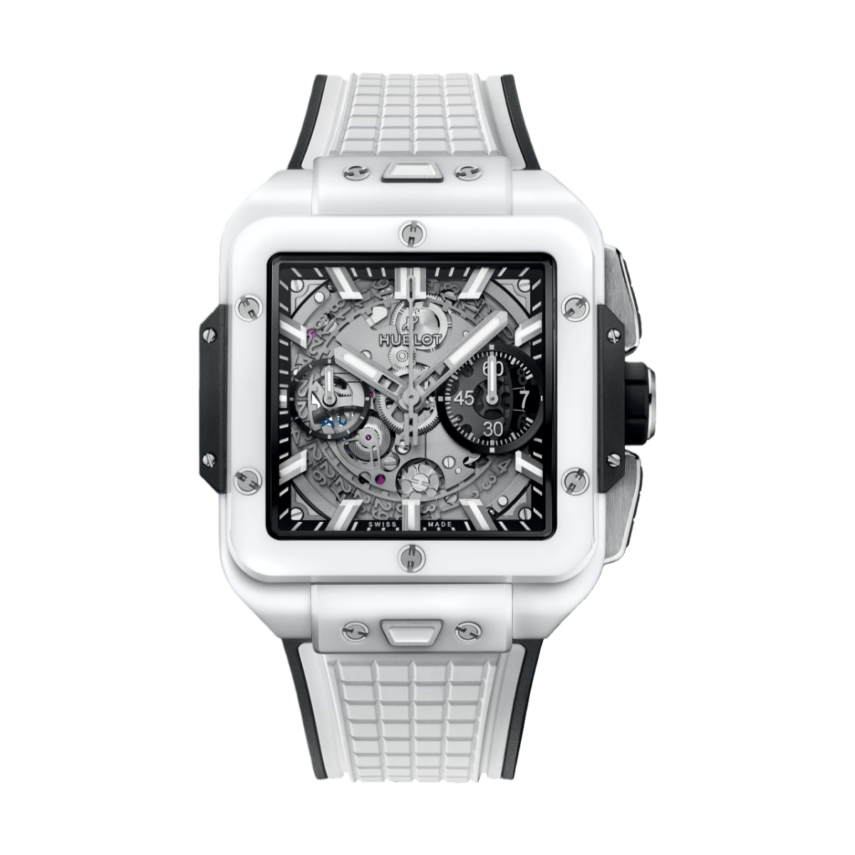 Hublot Square Bang Unico 821.HX.0170.RX 821HX0170RX 42mm White Dial Ceramic Replica