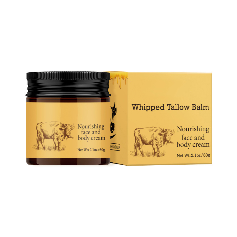 60g Natural Organic Raw Grass-Fed Honey Nourishing Face and Body Cream Whipped Tallow Balm