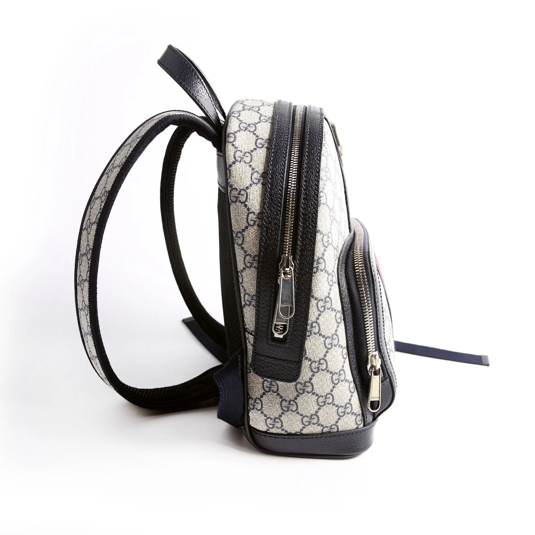 547965 GG Supreme Ophidia Backpack Navy/Beige/Red
