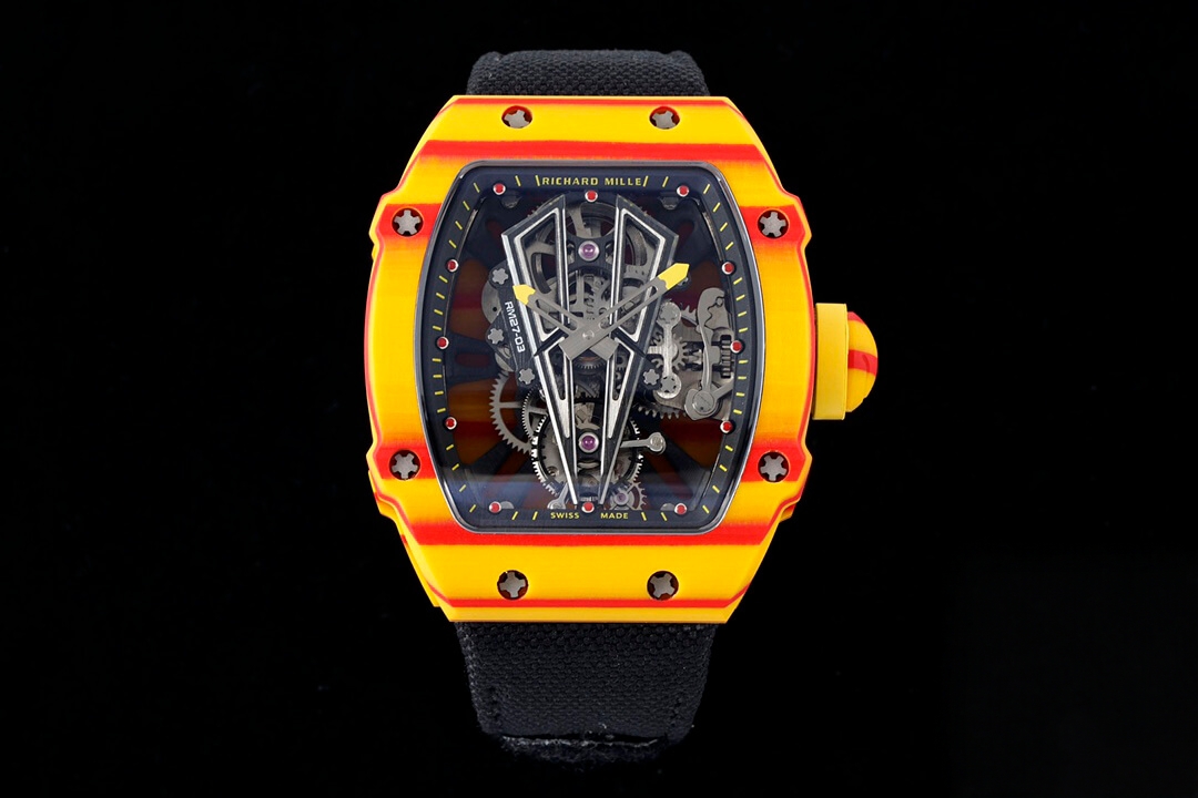 【7A Quality】Swiss Super Clone: Richard Mille RM27-03 Rafael Nadal Replica | Carbon Fiber Tourbillon