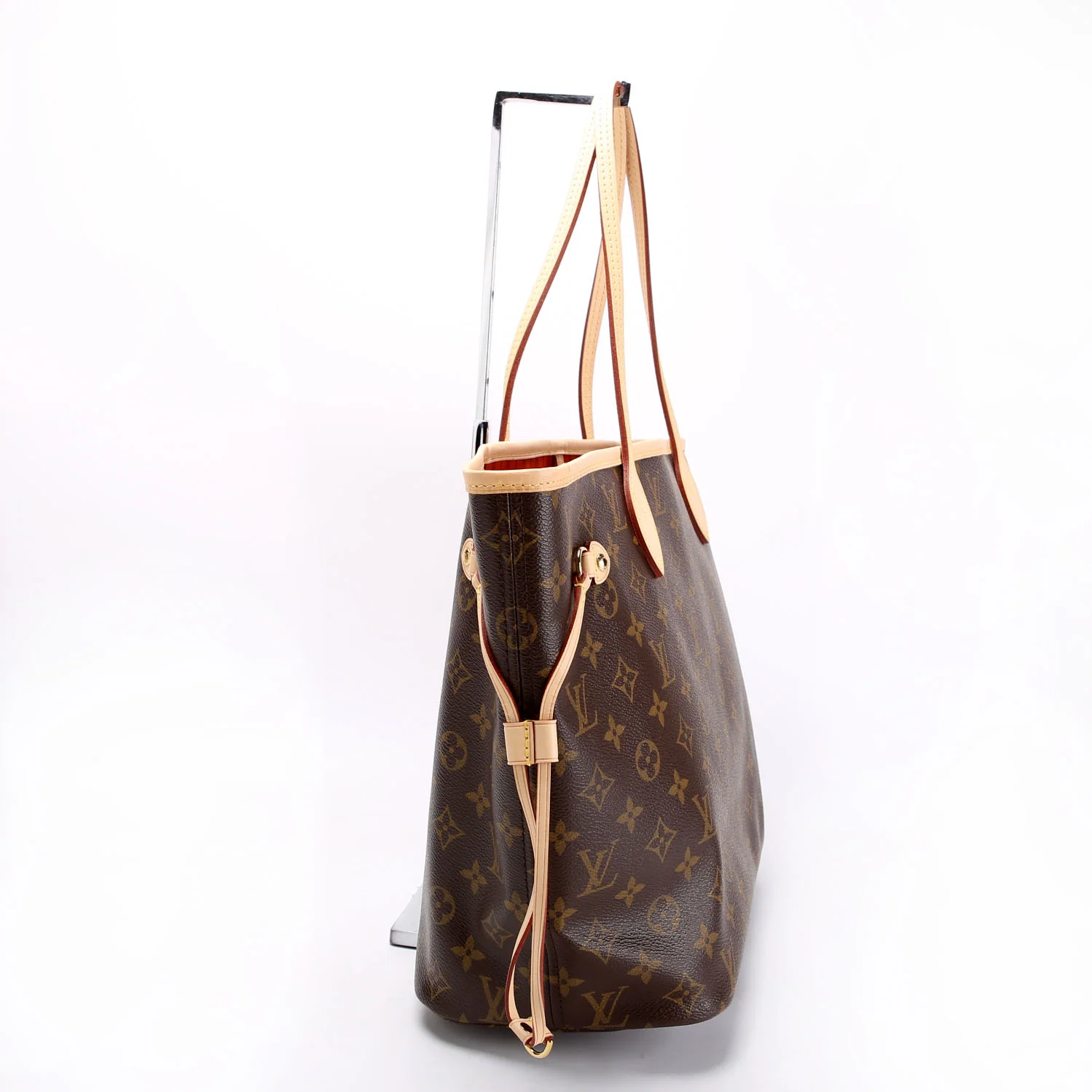 LOUIS VUITTON Neverfull MM Monogram Orange/Brown