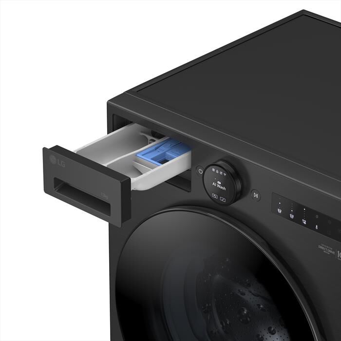 LG - Lavatrice AI DD F4X7013TBB 13 Kg Classe A-Matte Black