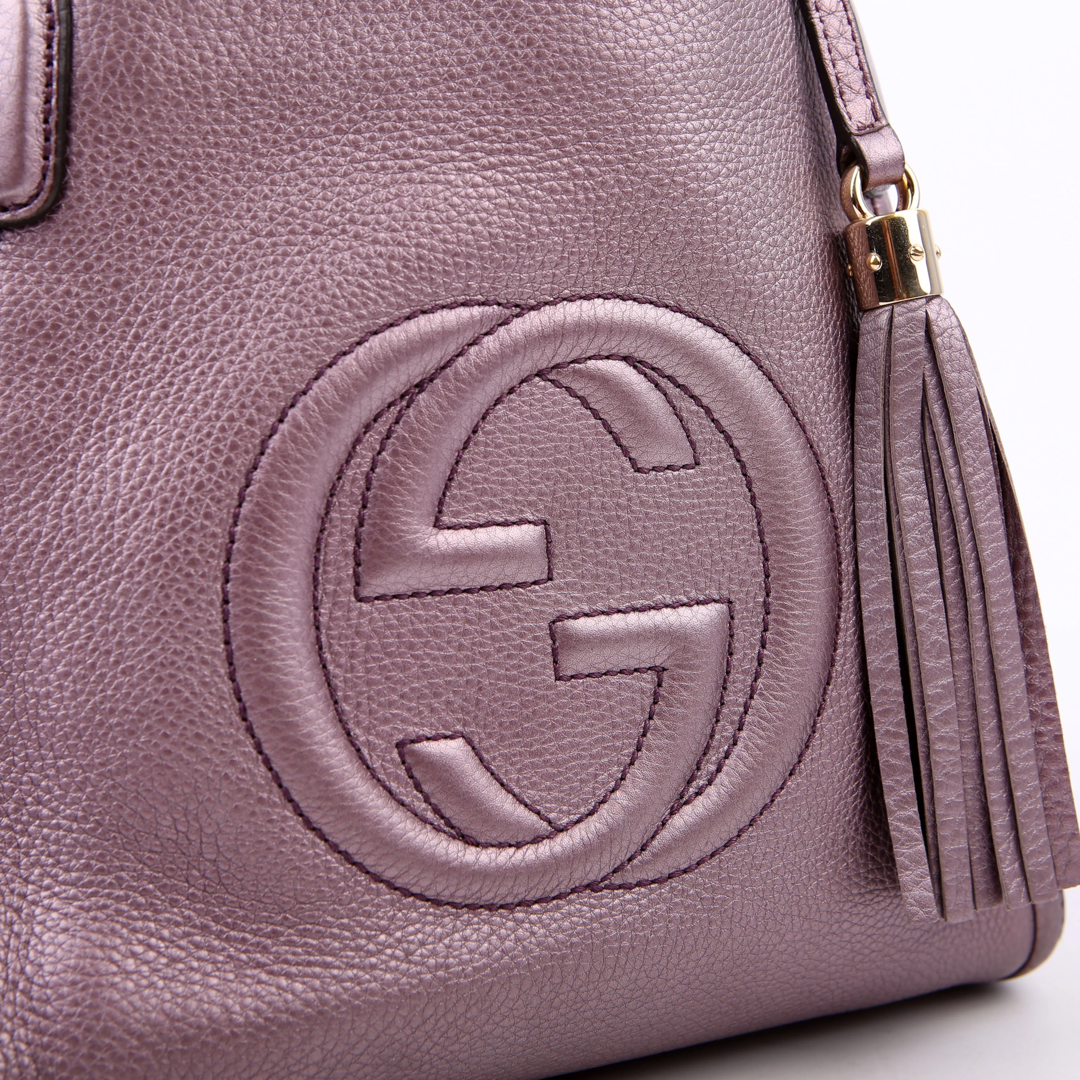 336751 Soho Leather Shoulder Purple