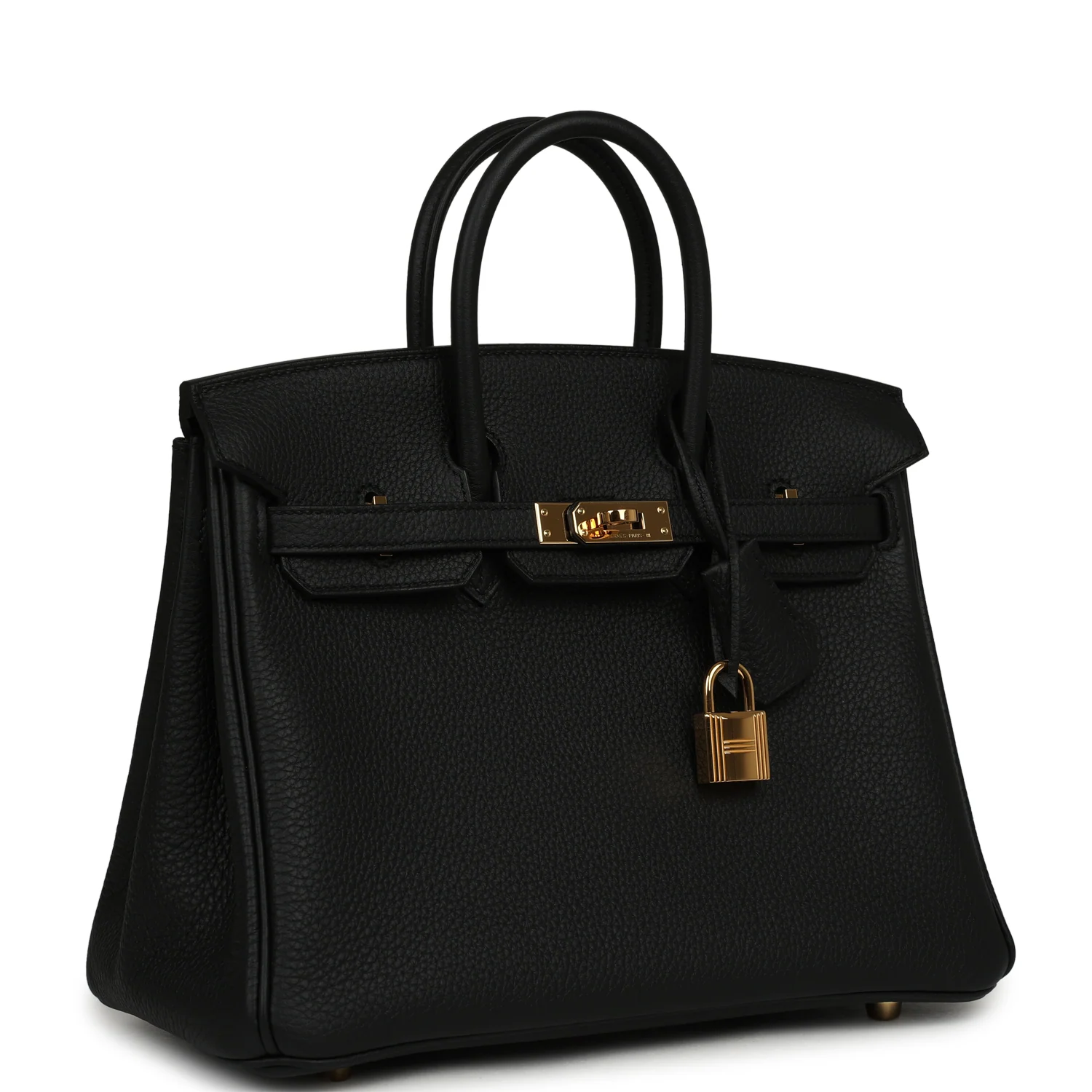 HERMÈS Birkin 25 Black Verso Togo Gold Hardware
