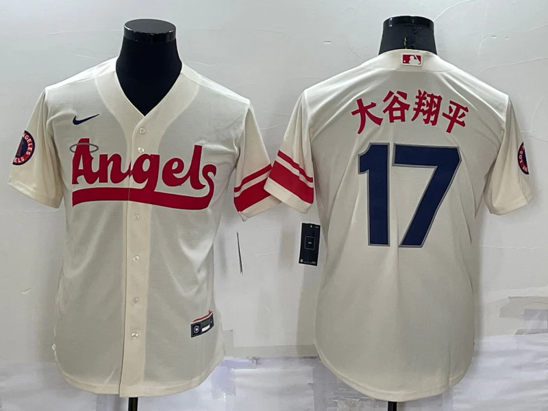 Men's Los Angeles Angels Shohei Ohtani #17 Cream City Connect Replica Team Jersey