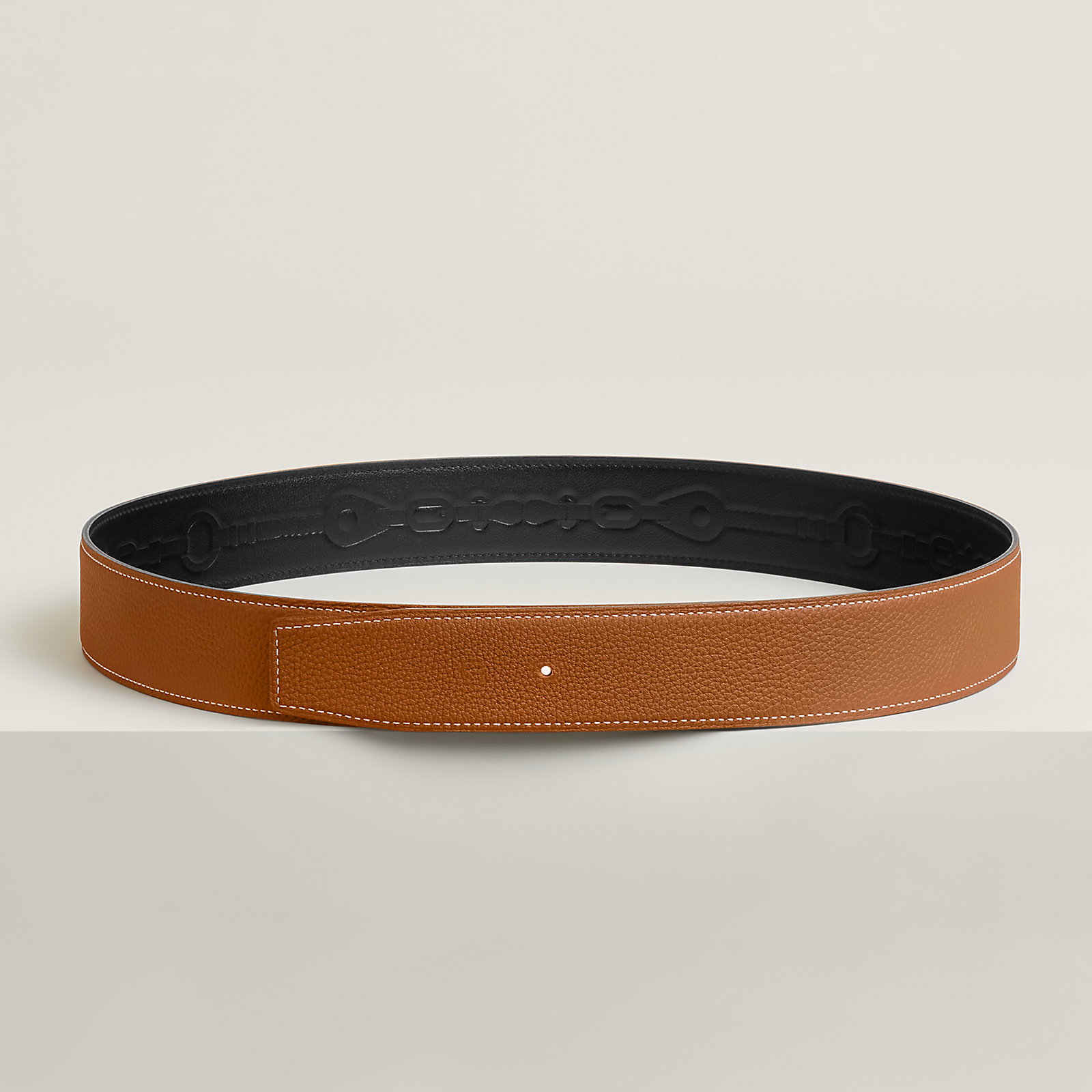 Coaching reversible leather strap 38 mm