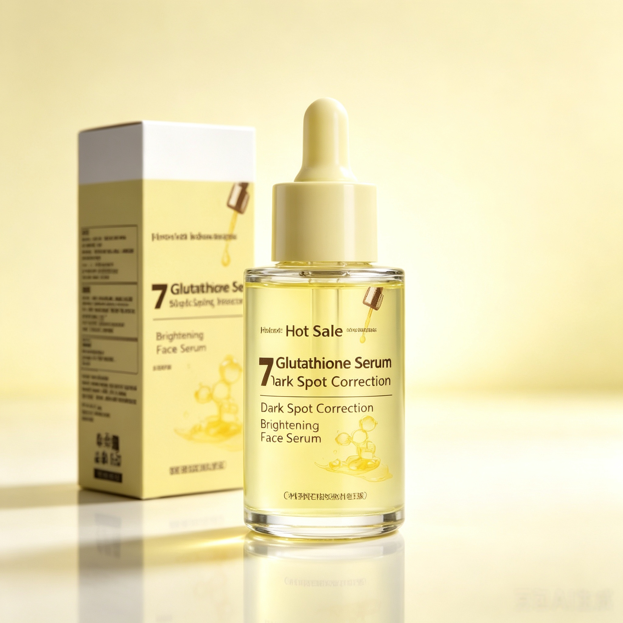 Customized Glutathione 7 Facial Essence Hyaluronic Acid Moisturizing Nourishing Brightening Facial Essence Oem