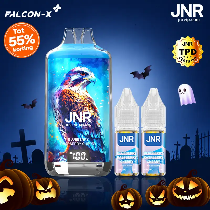 JNR Falcon X⁺ (Falcon X Plus) 28000 Puffs - Kit Pod Remplissable et Rechargeable - JNR VIP