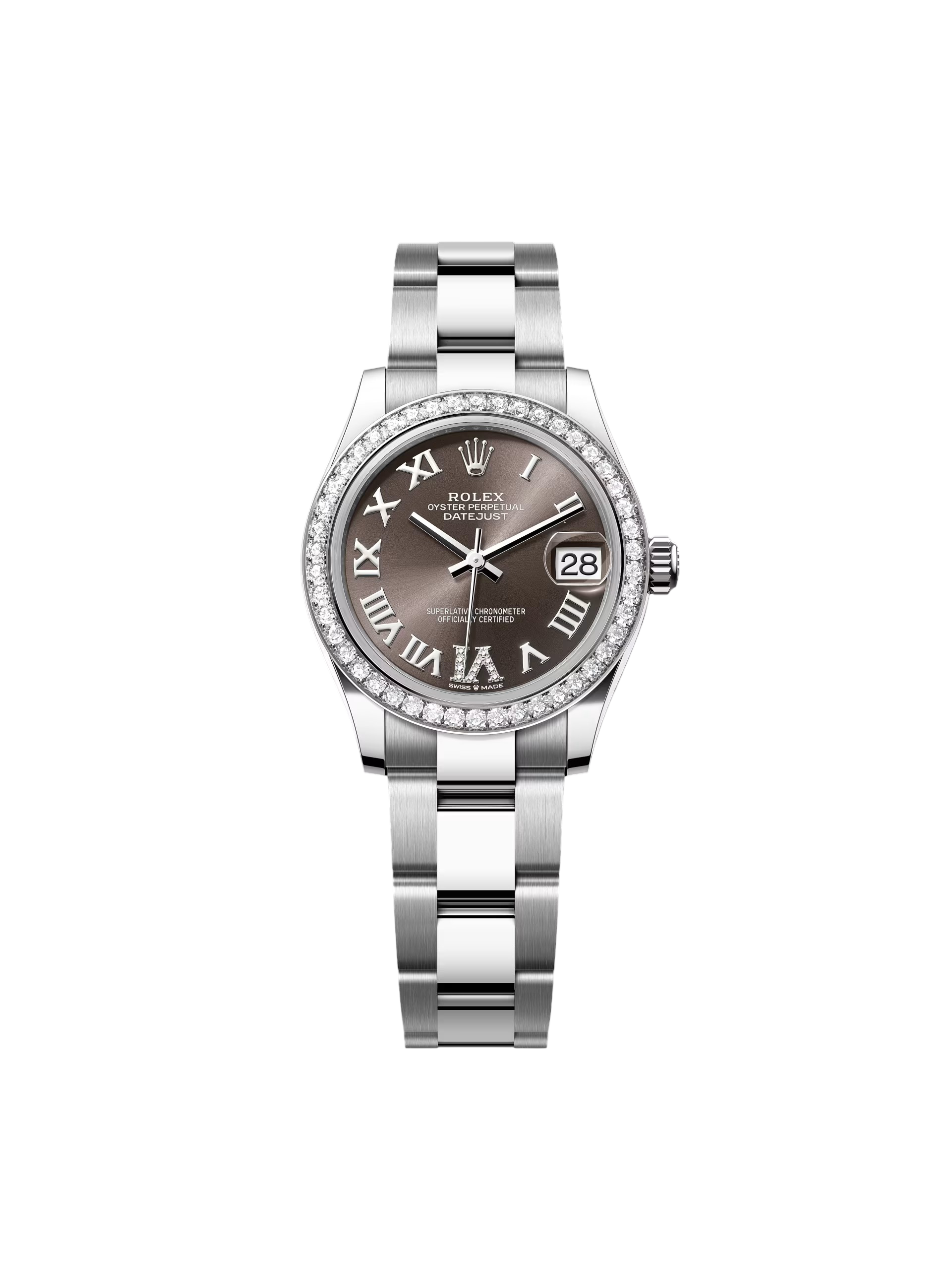 RLX Datejust m278384RBR-0031/0032 Dark Grey 31mm Dial Oyster Watch