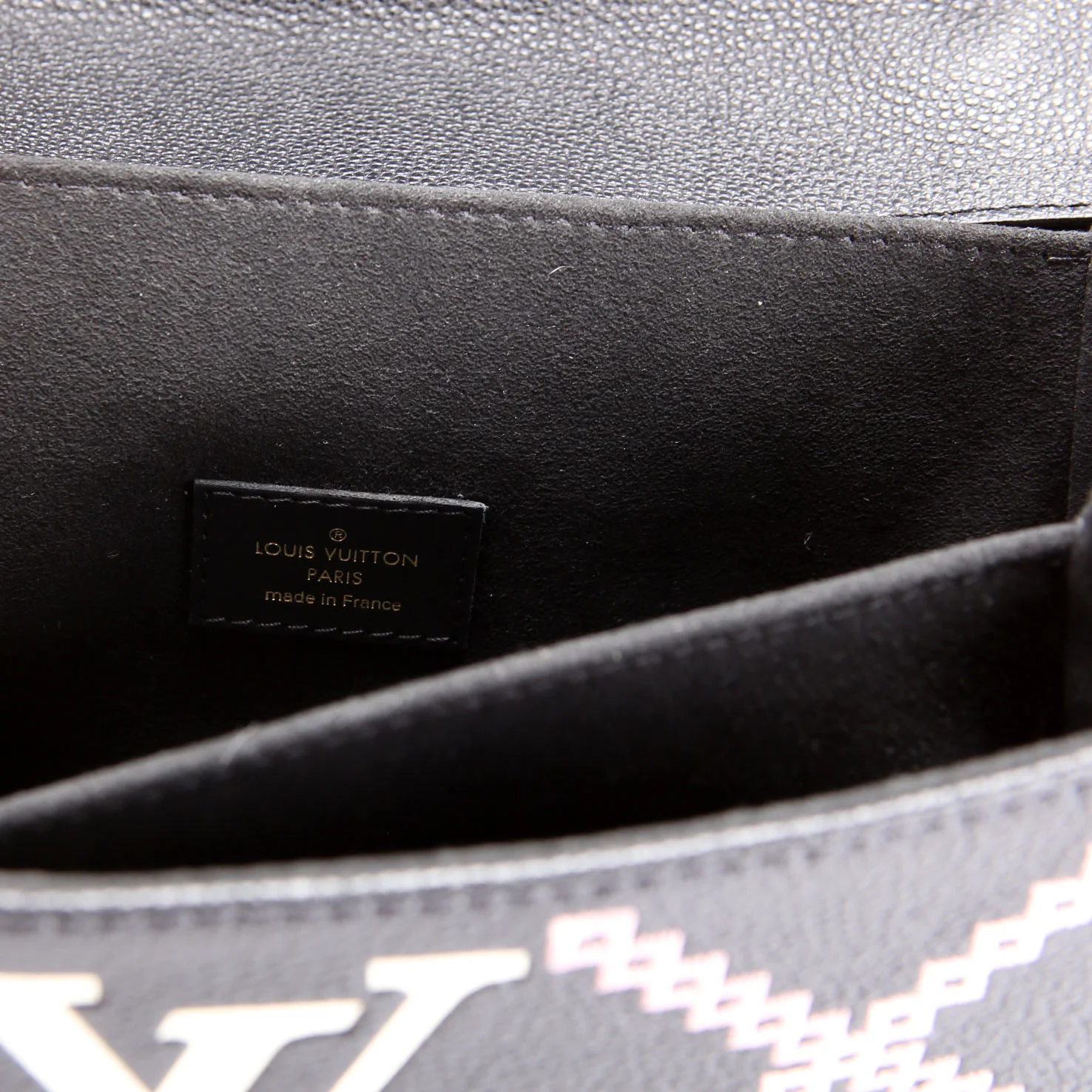 Pochette Metis Empreinte Giant Broderies Black/Pink
