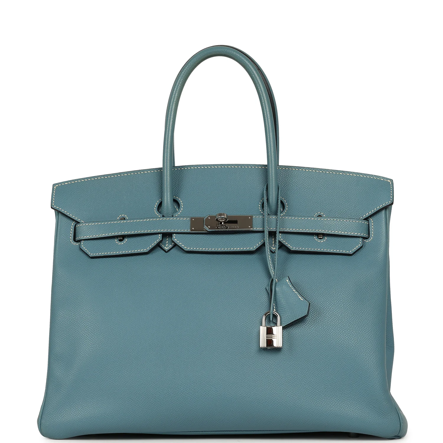 Hermes Birkin 35 Blue Jean Epsom Palladium Hardware