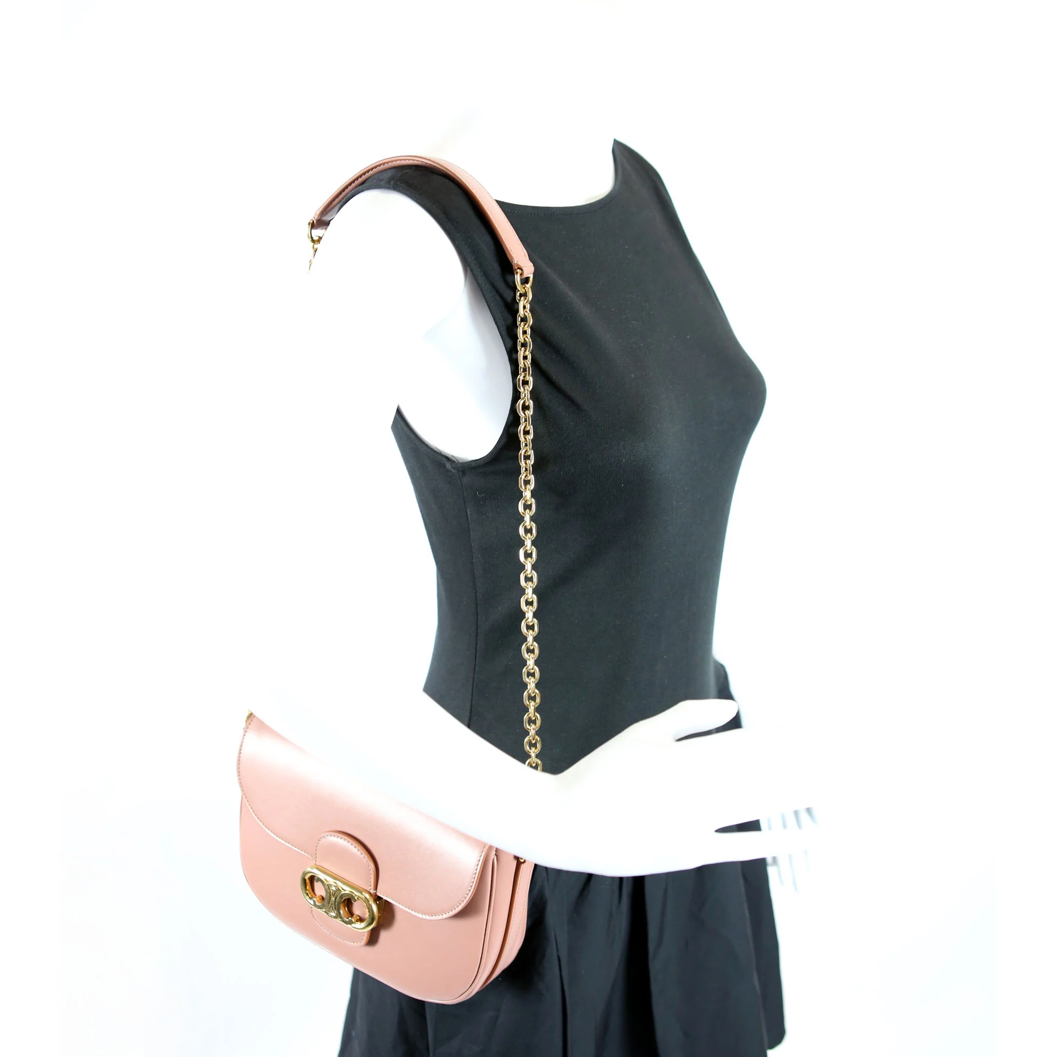 Chain Maillon Triomphe Calfskin Mauve/Gold