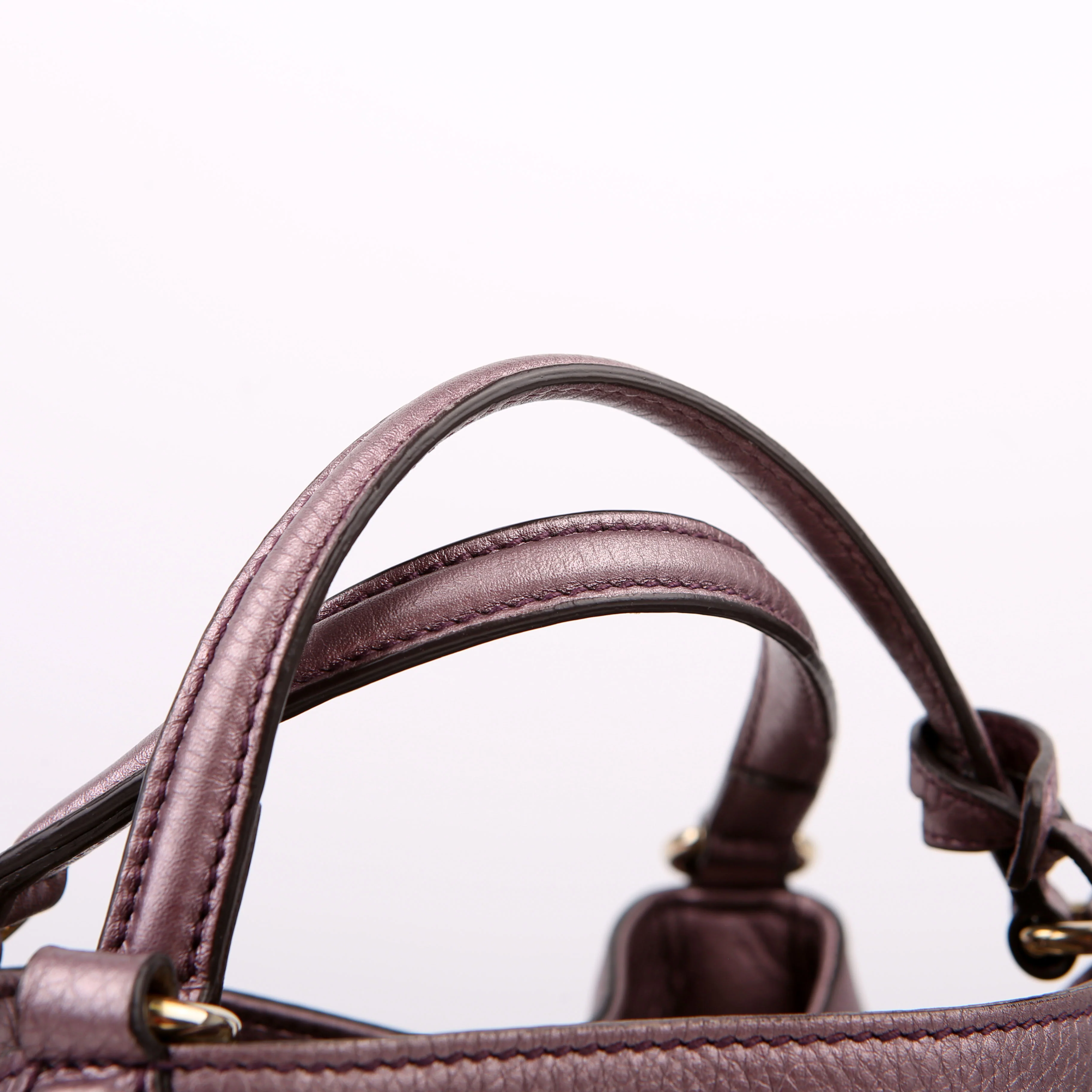 336751 Soho Leather Shoulder Purple