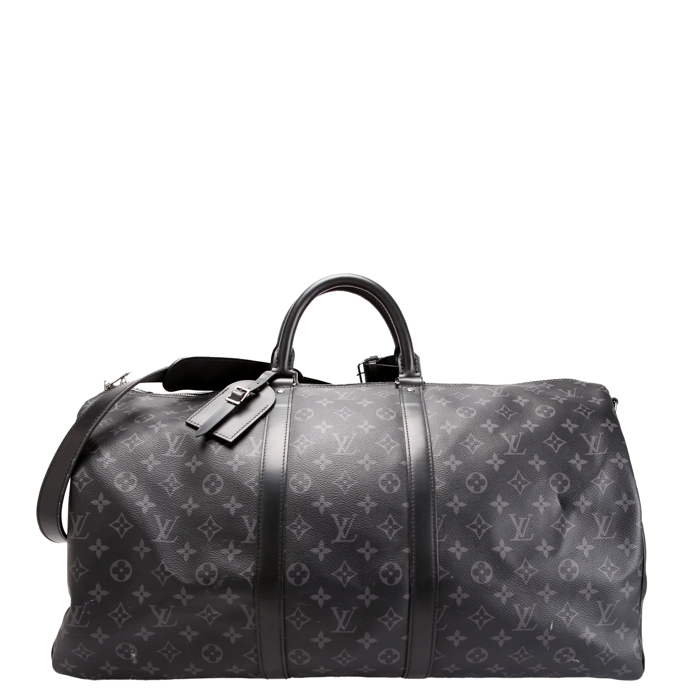 LOUIS VUITTON Keepall 55 Monogram Eclipse Bandoulière