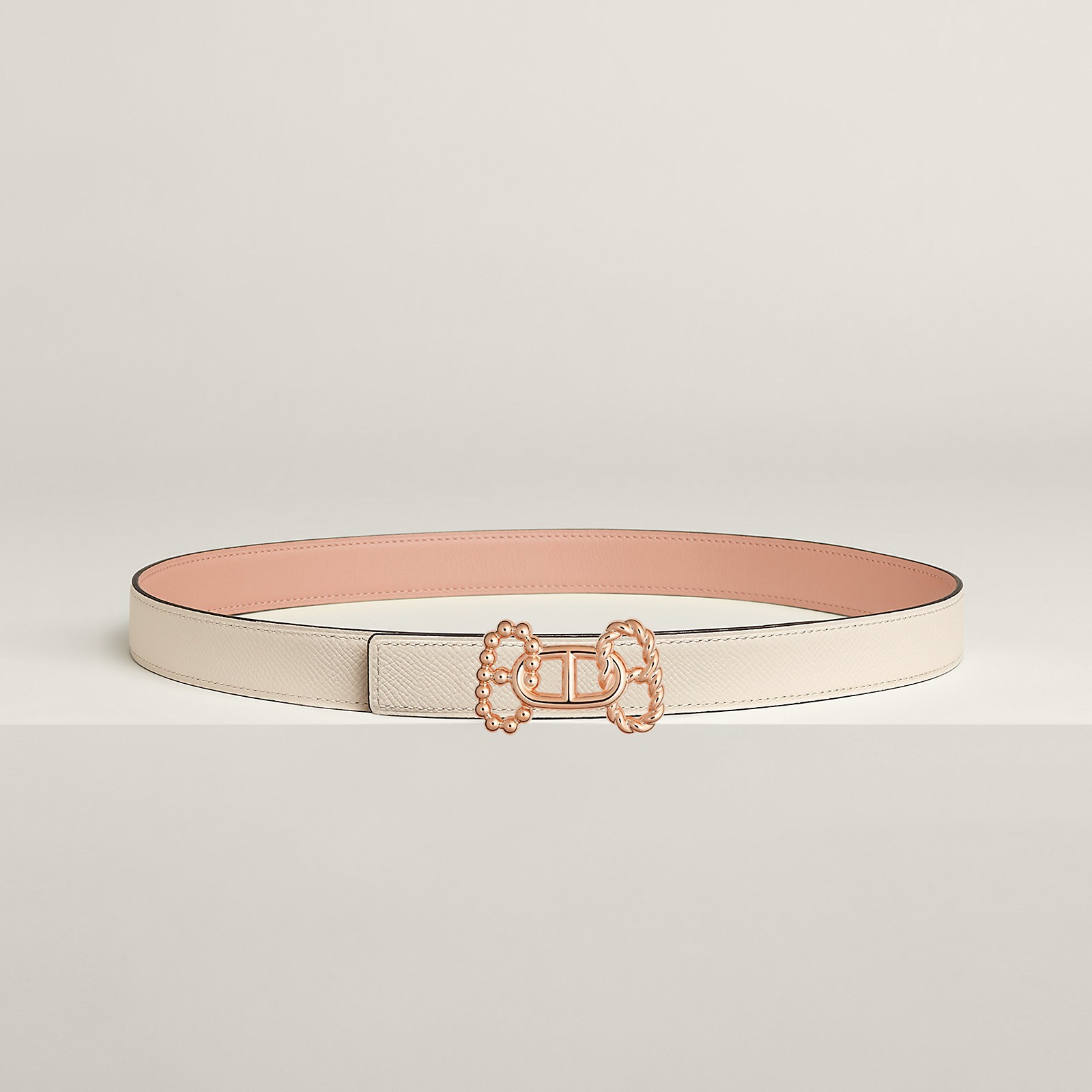 Parade belt buckle & Reversible leather strap 24 mm