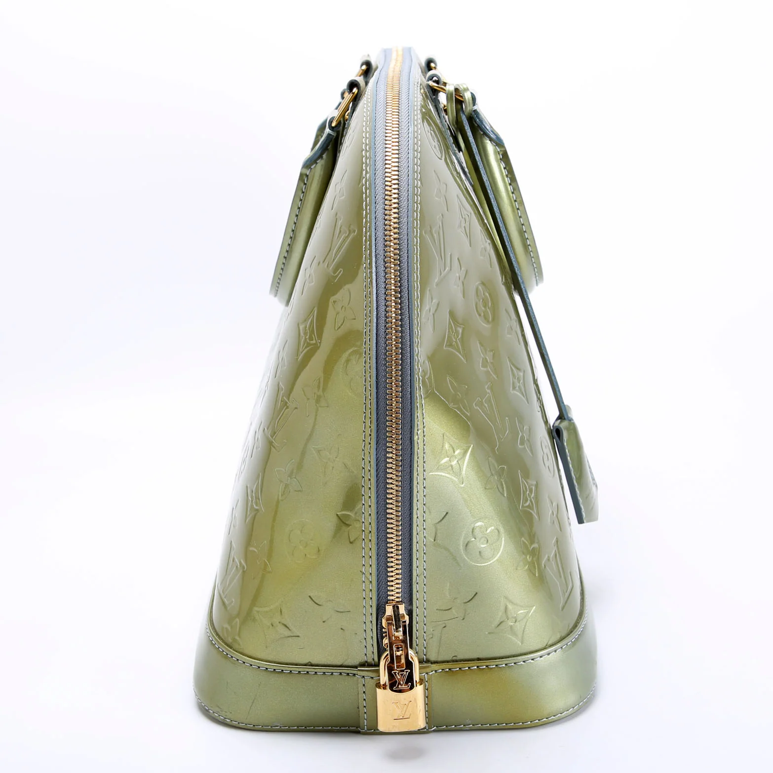 LOUIS VUITTON Alma GM Vernis Green