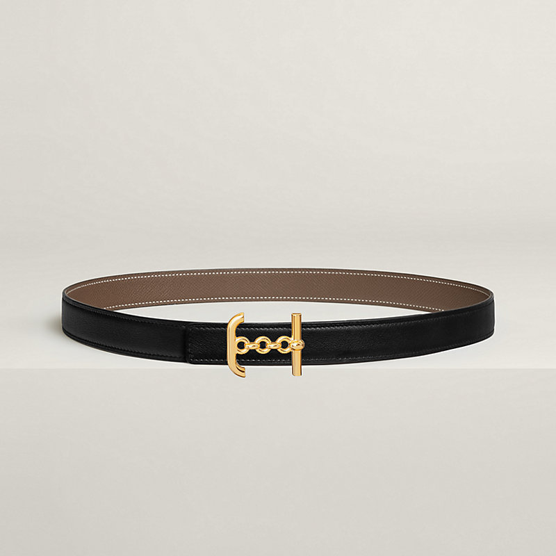 Ancre Marin belt buckle & Reversible leather strap 24 mm