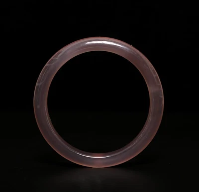 30G Chinese Carved Agate Bangle Bracelet 56MM