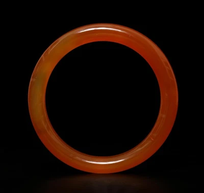 32G Chinese Carved Agate Bangle Bracelet 55MM