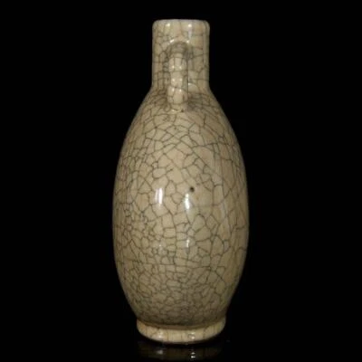 Old Chinese Song Ge Kiln Vase w/ear N3145