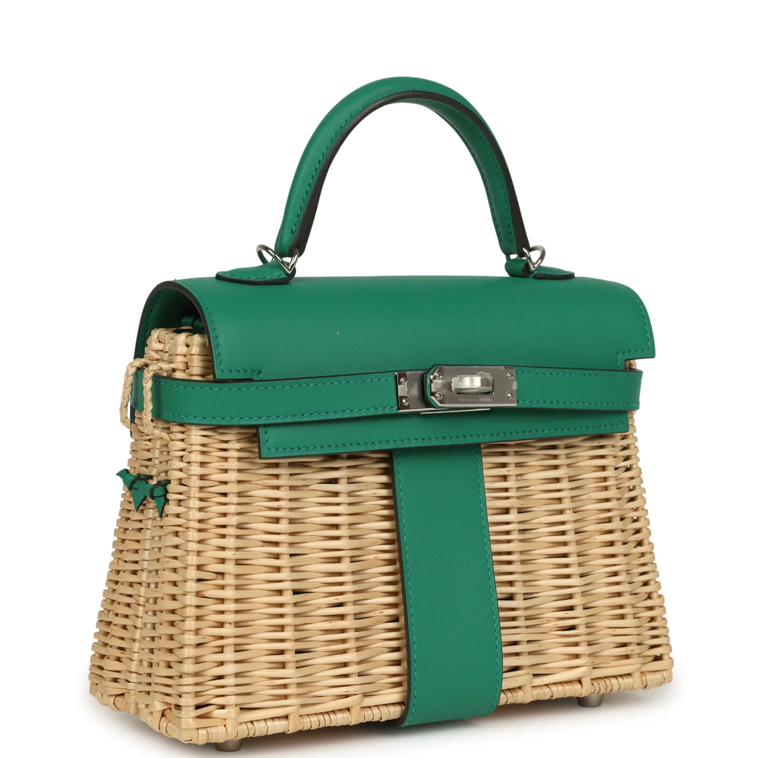 Hermes Mini Picnic Kelly 20 Vert Vertigo Swift Palladium Hardware