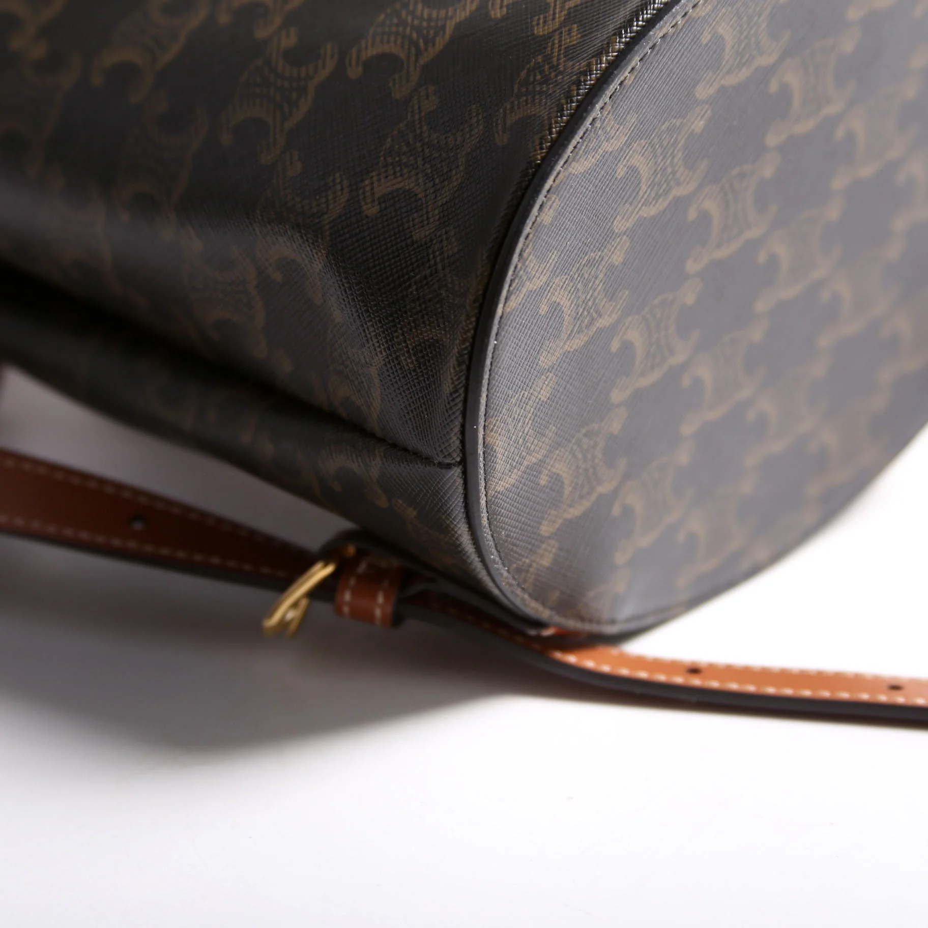 Triomphe Calfskin Bonnie Backpack Black/Brown