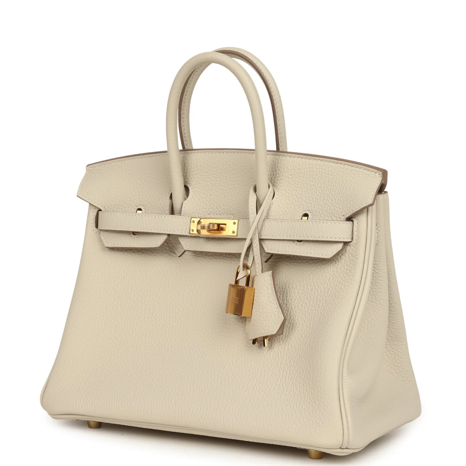 Hermes Birkin 25 Craie Togo Gold Hardware