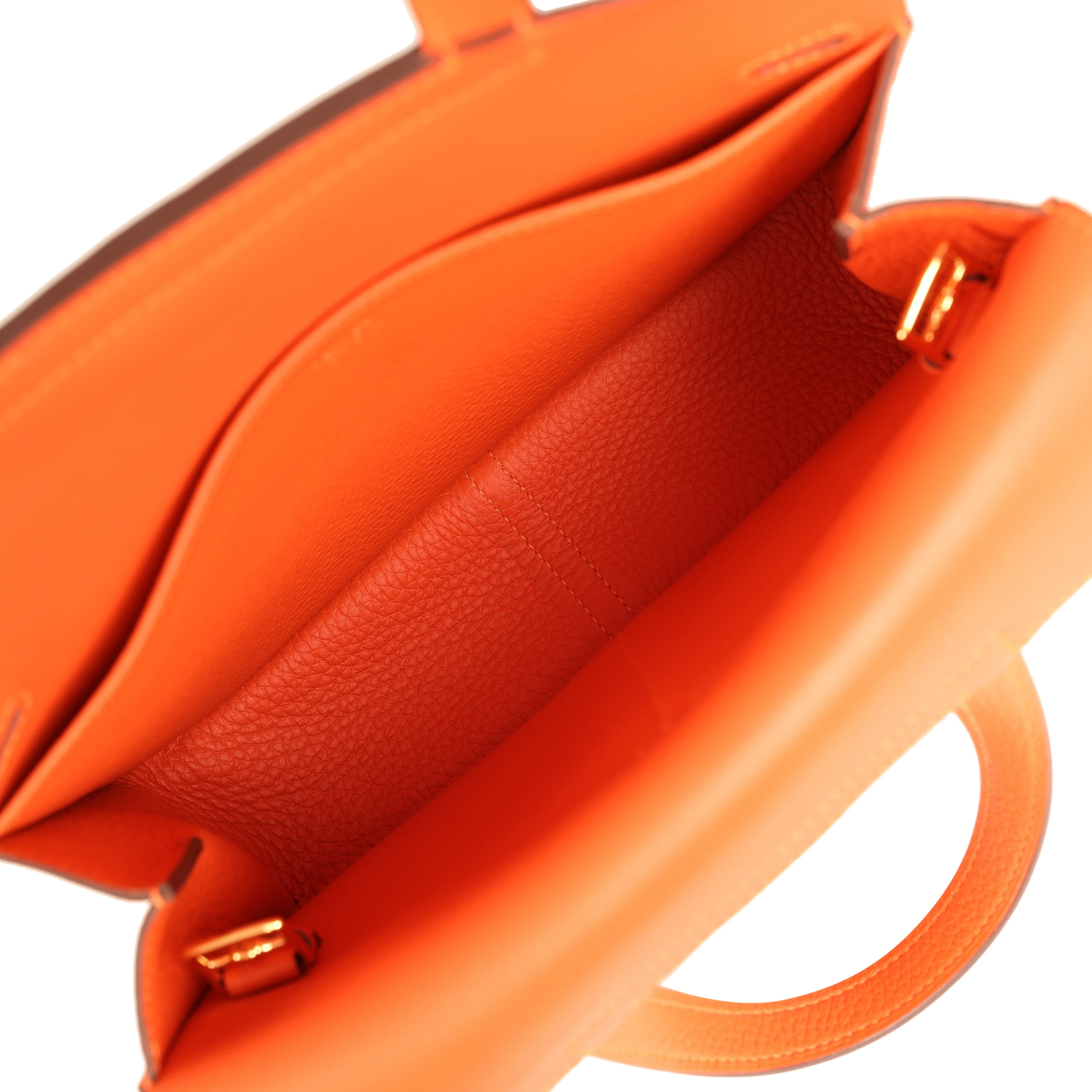 Hermes Halzan 25 Feu Clemence Gold Hardware