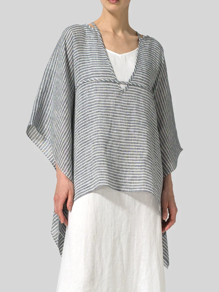 Cotton Linen Short Doll Sleeve Shirt Set