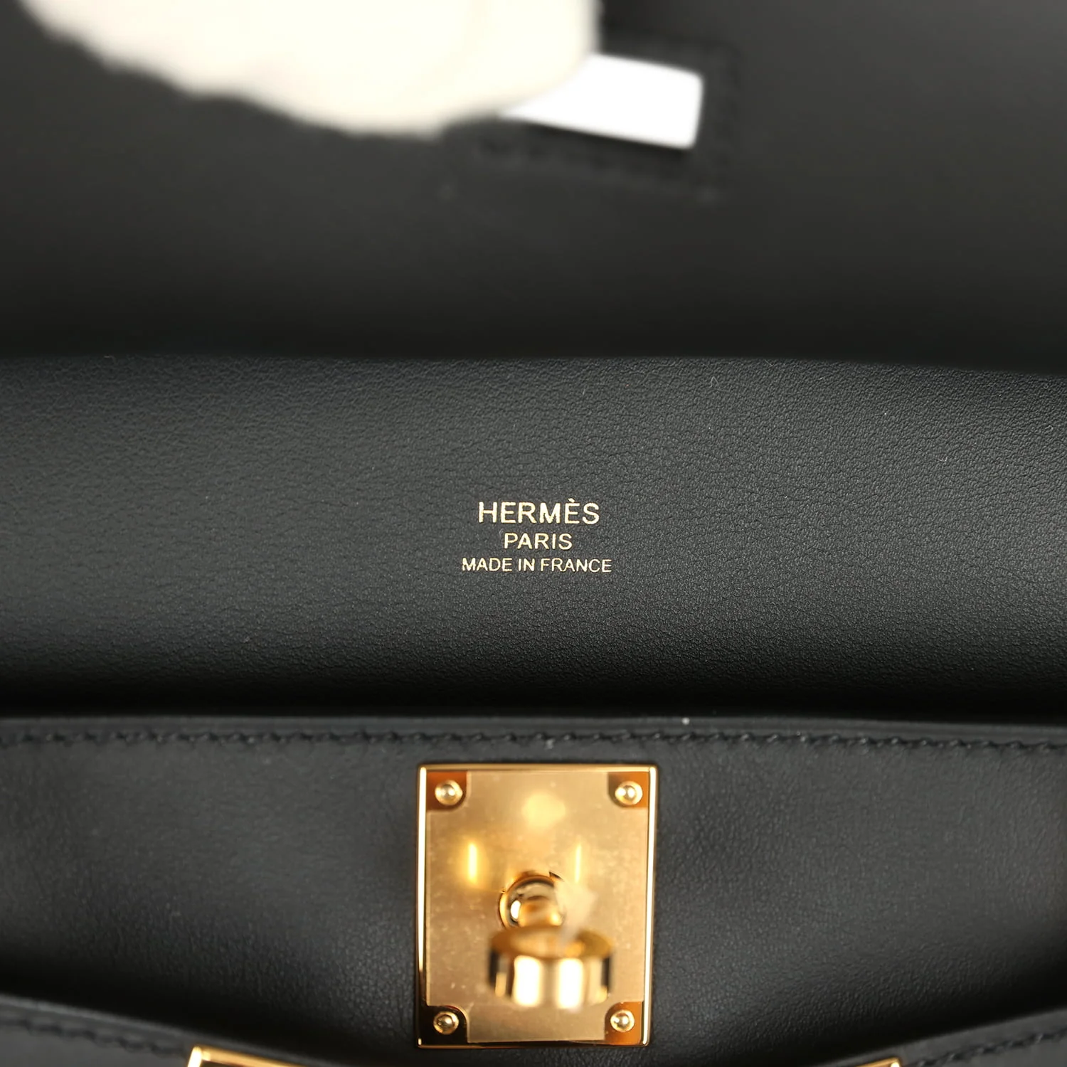 Hermes Mini Jypsiere Black Swift Gold Hardware